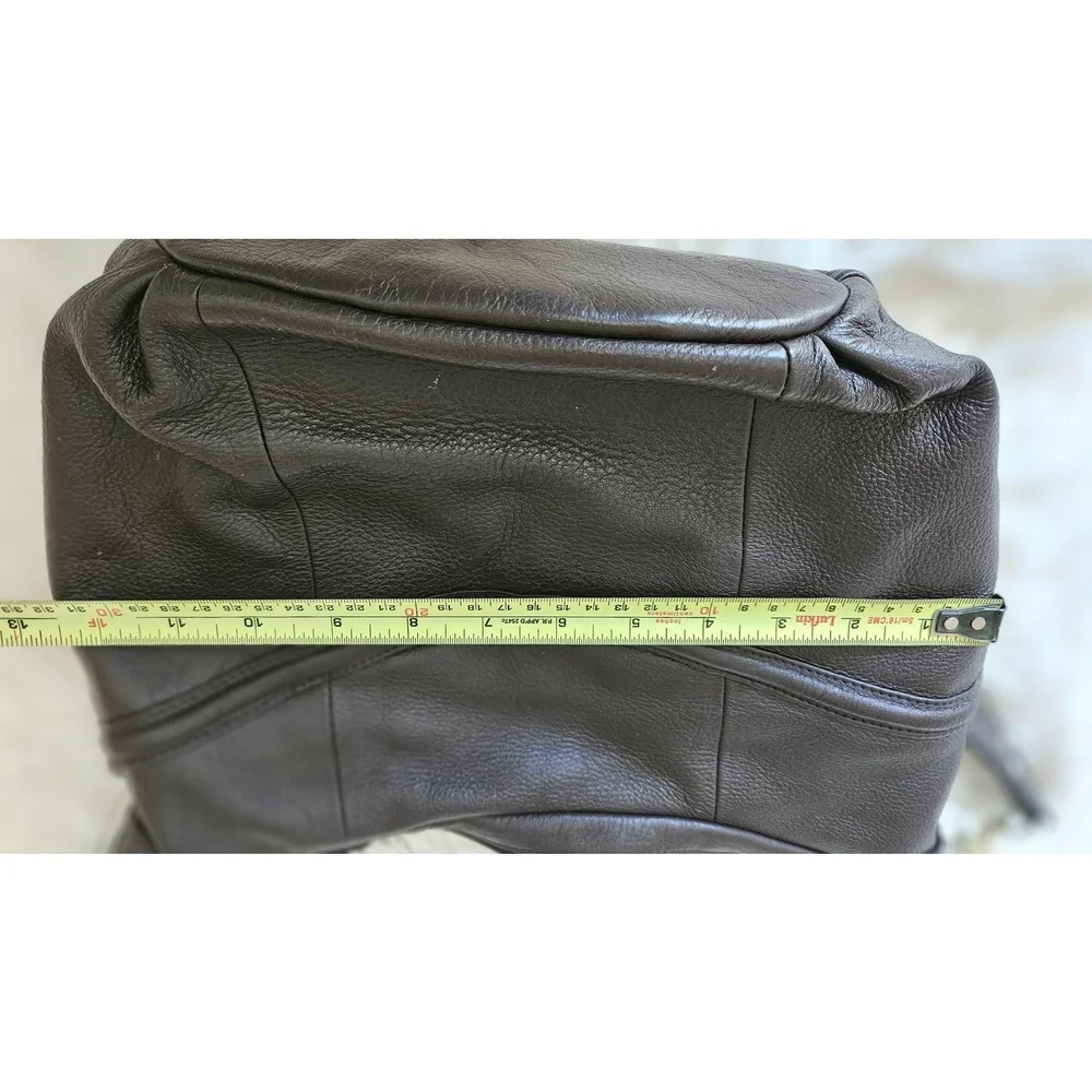 Vintage Stone Mountain‎ Brown leather shoulder bag